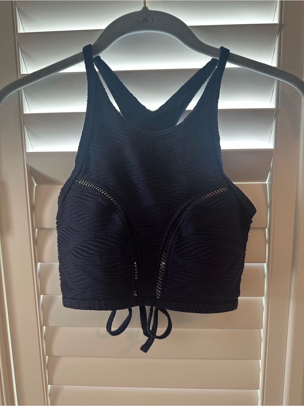 Calia Women’s S Swim Top Bikini Navy Textured